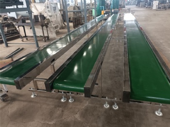 Horizontal conveyor belt